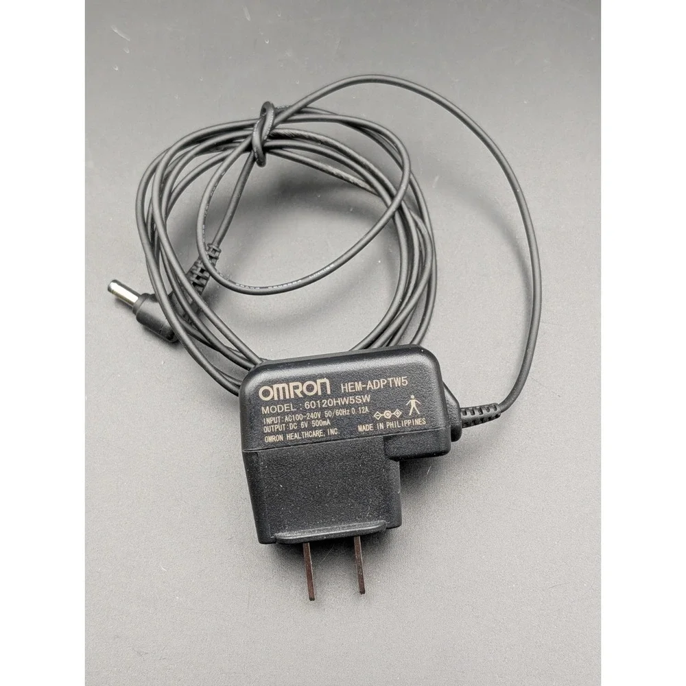 Genuine OEM Omron AC Power Adapter HEM-ADPTW5 for HEM-775/HEM-7052‎ (60120HW5SW)